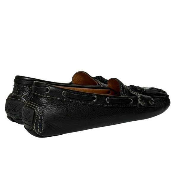 Patricia Nash Domenica Driving Mocs Loafers Black Leather Tassel Women's Sz 8.5 - Picture 5 of 13